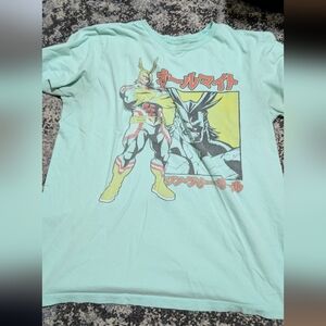 Boxlunch All Might My Hero Academia L Mint Green T Shirt